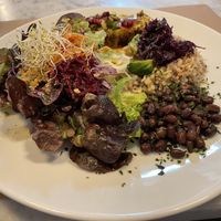 Main dish at Integral Figueres in Figueres