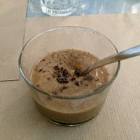 Cremós de plàtan i xocolata at Integral Figueres in Figueres