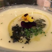 Cream of Parsnip Soup  at Integral Figueres in Figueres