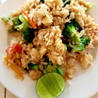fried rice at Vegetarian Food - Maenamkwai Rd in Kanchanaburi