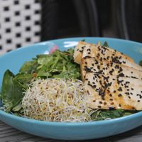 Asian energy bowl with tofu at Happy M Kitchen in Gothenburg