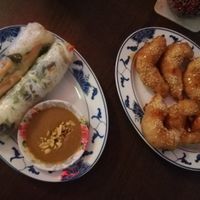 Vegan prawns and summer role, definitely recommended! 😍👍🏼 at Chay Viet in Dresden