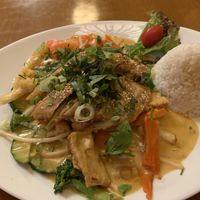 Scharfe Curry mit “Ente” und Tofu  at Chay Viet in Dresden