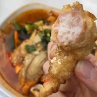 Vegan shrimp at Chay Viet in Dresden