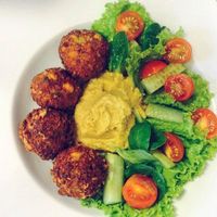 Falafels at GYVAS baras in Vilnius