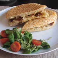 Sun dried tomato sandwich  at GYVAS baras in Vilnius