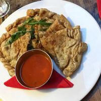 stuffed parata at GYVAS baras in Vilnius