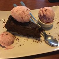 chocolate cake  at GYVAS baras in Vilnius