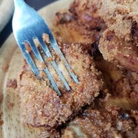 Oily nuggets at GYVAS baras in Vilnius