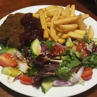 Seitan steak at GYVAS baras in Vilnius