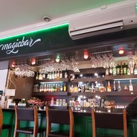 Pub style balcony at GYVAS baras in Vilnius