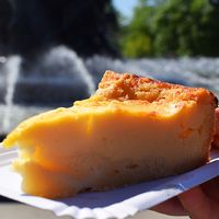 Amazing homemade cheesecake/Käsekuchen at Roots in Dresden