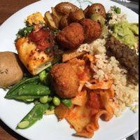 vegan buffet  at Tibits - Bahnhof in Bern