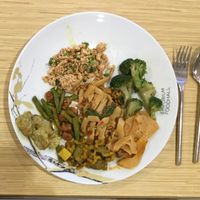 sampler plate at Walee Vegetarian - Emporium Bldg in Bangkok