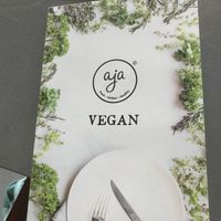 Woohoo - a separate vegan menu! at Aja in Chandigarh