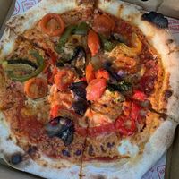 Vegan pizza  at Luigi's Pizzeria in Dundee