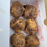 Vegan haggis balls   at Luigi's Pizzeria in Dundee