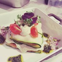 Vegan raw lasagna at Ambasada in Warsaw