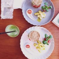 Vegan raw burger at Ambasada in Warsaw