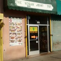 Street view on 10th at The Vegan Joint - DTLA in Los Angeles
