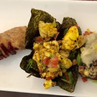 Ackee medley!  They were all my favorite   at Kushite's Vegetable Cuisine in Kingston