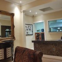 Inside decor at Kushite's Vegetable Cuisine in Kingston