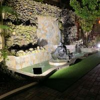 Outside at Kushite's Vegetable Cuisine in Kingston