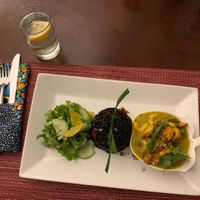 Meal at Kushite's Vegetable Cuisine in Kingston