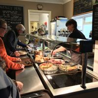 Some preps are served, but the salad you serve yourself. at Waverley Vegetarian Restaurant in Carmarthen