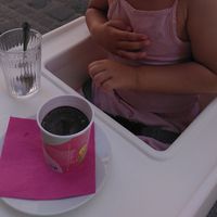 La glace au chocolat vraiment très bonne pour une crème glacée vegan at Les Demoiselles de Montpellier in Montpellier