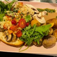 Bechamel toast with vegetables   at Les Demoiselles de Montpellier in Montpellier