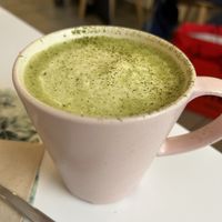 Matcha latte - warm version  at Les Demoiselles de Montpellier in Montpellier