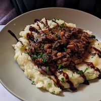 Purée et émincés de soja aux marrons at Les Demoiselles de Montpellier in Montpellier