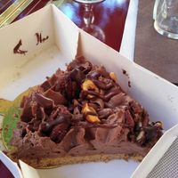 Chocolate thing, not the prettiest, but one of my favourites! at Les Demoiselles de Montpellier in Montpellier