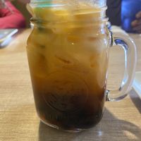 Thai tea (a dollar more than the menu had listed , nearly 5$)  #Veganuary at Vegan House in Phoenix
