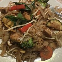 Jungle noodles with tofu & veg  at Vegan House in Phoenix