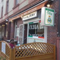 Olbia Storefront at Pizzeria Olbia in Frankfurt