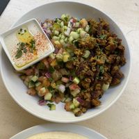 Chefs salad  at Hummus in Barcelona
