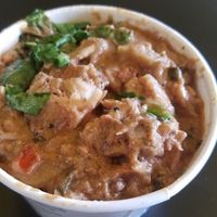 Curried Jackfruit at Samosa House West in Los Angeles