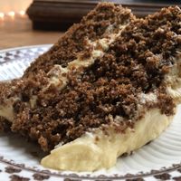 Vegan coffee & chocolate cake  at The Cornerhouse Cafe in Berwick-upon-tweed