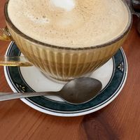 Decaf soya latte  at The Cornerhouse Cafe in Berwick-upon-tweed