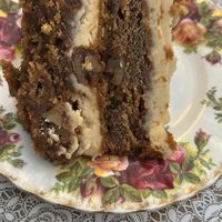 Best coffee and walnut cake EVER at The Cornerhouse Cafe in Berwick-upon-tweed
