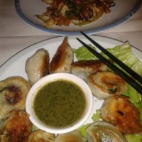 Vegan meal and it's delicious sauce at Pema Thang in Paris