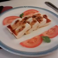 Marinated tofu salad at Pema Thang in Paris