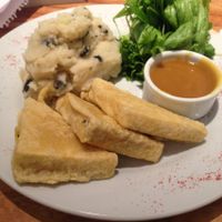 tofu and smashed potatoes at VITA - Palermo in Buenos Aires