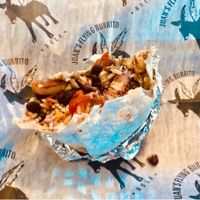 Custom burrito at Juan's Flying Burrito - The CBD in New Orleans