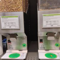 Freshly ground organic almond butter and peanut butter at Whole Foods Market in West Palm Beach