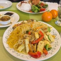 Singapore style noodles  at Peaceful Loft in St Johns