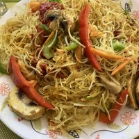 Singapore noodles  at Peaceful Loft in St Johns