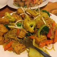 vegan noodle dish at Yeda in Palmerston North